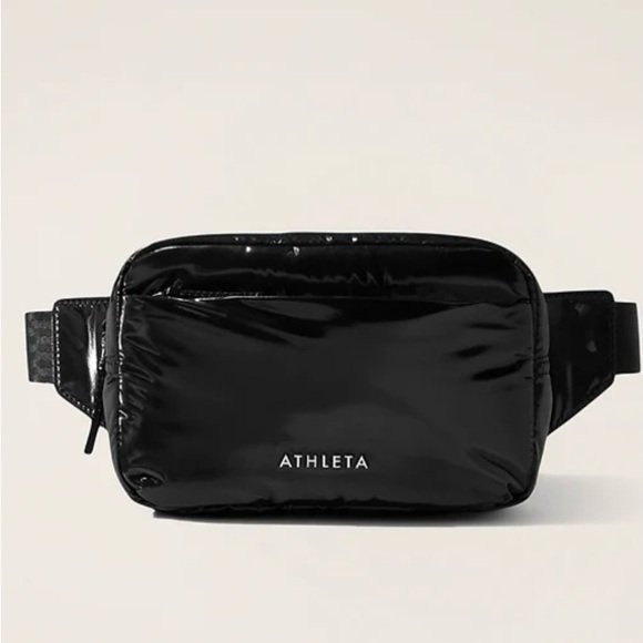 Athleta Shiny Black Crossbody Bag - Picture 9 of 9